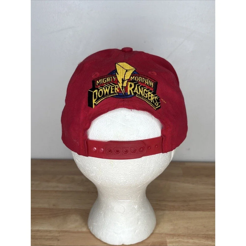 Vintage Mighty Morphin Power Rangers Red Ranger Hat High Point Snapback Cap 90s